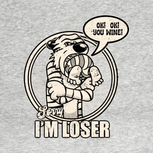 Drawing retro Vintage 80s and 90s Sorry I'm loser T-Shirt